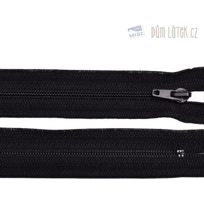 Zips špirálový 3mm nedeliteľný 18cm čierna