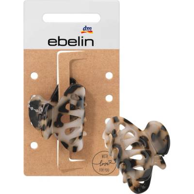 Ebelin malá sponka do vlasů Tortoise želvovinový design 4 cm