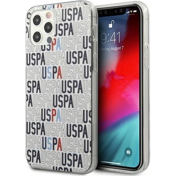 U. S. Polo Assn Калъф за телефон US Polo USHCP12LPCUSPA6 Logo Mania Collection за iPhone 12 6.7"" Pro Max, бял (KXG0016269)