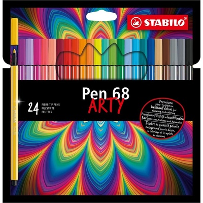 STABILO Комплект флумастери, Stabilo, Pen 68 Arty ST6824-1-20, 24 цвята (ST6824-1-20)