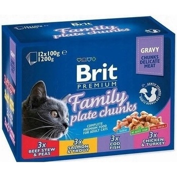 Brit Premium Cat Family Plate 12 x 100 g