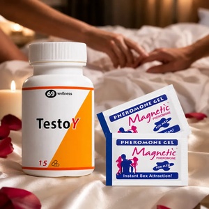  TestoY за Силна Ерекция 15 капсули + 2 бр. Magnetic Pheromone - гел парфюм за тяло