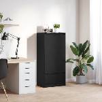 vidaXL Шкаф с чекмеджета, черен дъб 55, 5x34x119, 5 см, инженерно дърво (861644)