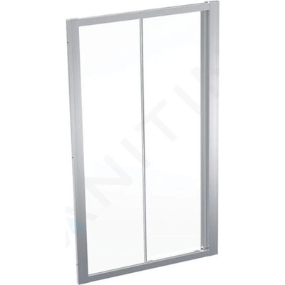 Geberit GEO Sprchové dvere 110x190 cm, strieborná/číre sklo 560.143.00.2