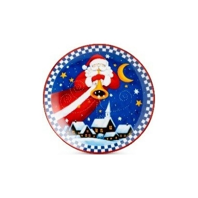 Egan NATALE servírovací talíř SANTA CLAUS blue Vánoce 2026 30,5 cm
