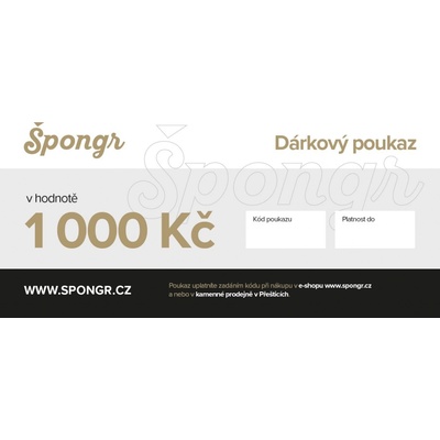 Dárkový poukaz 1000 Kč