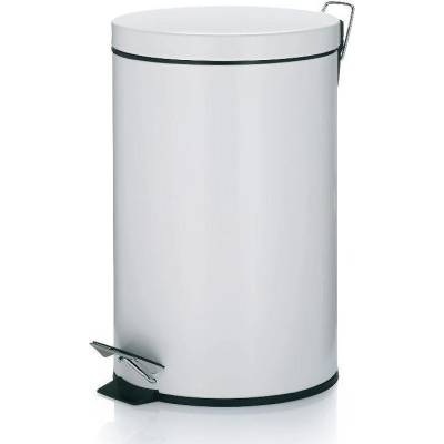 Kela Кош за отпадъци с педал KELA Monaco 12л, бял (1312)