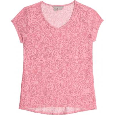 Royal Robbins Дамска тениска Royal Robbins Women's Featherweight Slub Tee T-shirt - Orchid Htr Sunburst Pt - размер XS (916-4583-0811)