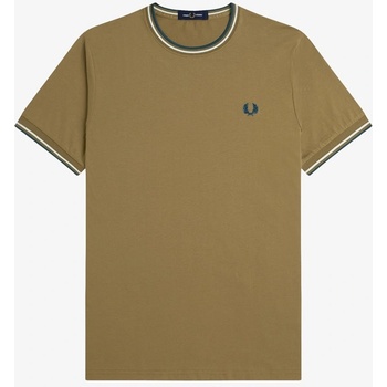 Fred Perry Тениска Fred Perry Twin Tipped T-Shirt - ShadedStone Z60