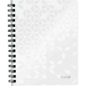Leitz Спирална тетрадка с линийка LEITZ Wow A/5 80 страници бяла 46390001 (46390001)
