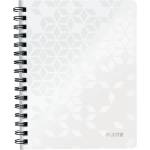 Leitz Спирална тетрадка с линийка LEITZ Wow A/5 80 страници бяла 46390001 (46390001)