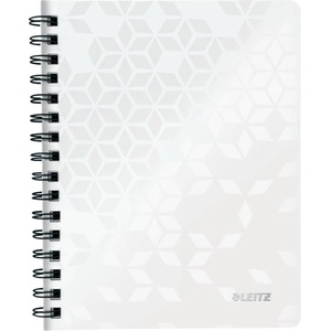 Leitz Спирална тетрадка с линийка LEITZ Wow A/5 80 страници бяла 46390001 (46390001)