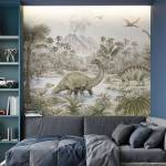 Art Gift Decor Фототапет праисторически свят с динозаври