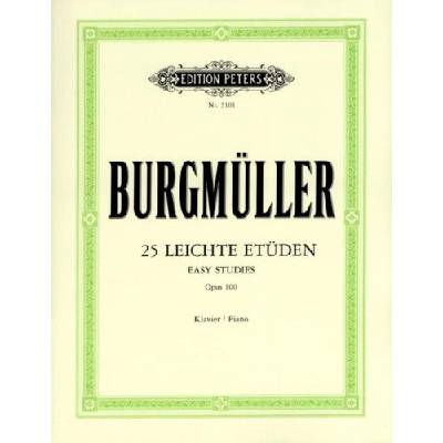Friedrich burgmüller: 25 leichte etuden op.100 (noty na klavír)