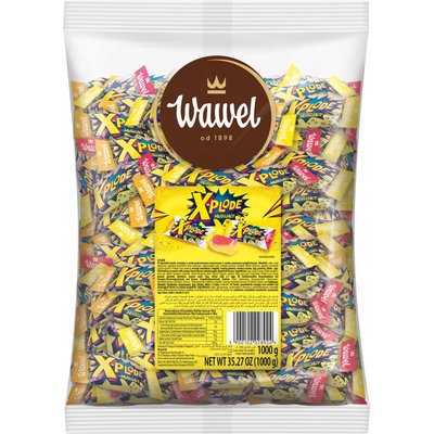 Wawel X-PLODE Karamelky ovocné šumivé 1 kg