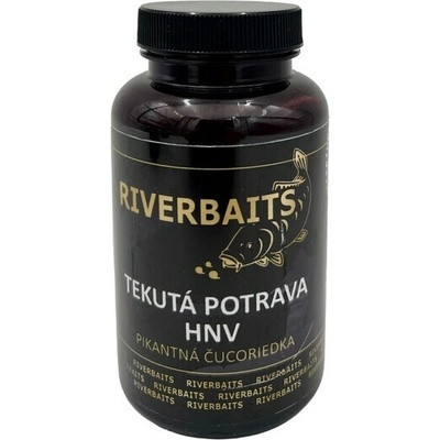 Riverbaits Tekutá potrava HNV Pikantná Čučoriedka 250 ml
