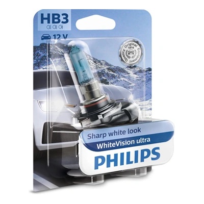 Крушка, фар за дълги светлини PHILIPS HB3, 12V, 60W, 3800K, 1860lm, 1 бр