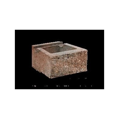 CUP STONE malý RUSTIK Červeno-černá