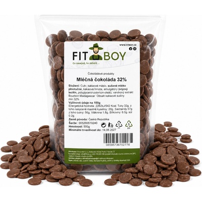 Fitboy Mléčná 32% 0,5 kg