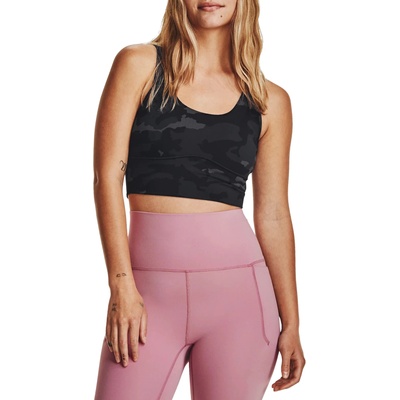 Under Armour Потник Under Armour Under Armour Meridian Fitted Printed Crop Tank Черен Velikost L