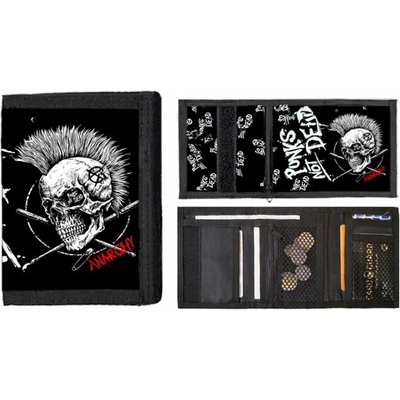 Anarchy Skull Punks Not Dead peňaženka