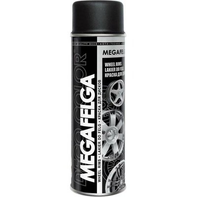 Deco Color Megafelga sprej na disky čierny lesk RAL 9005 500 ml