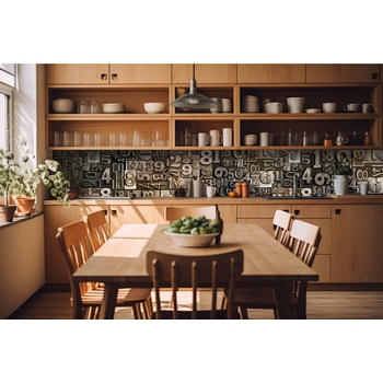 DIMEX ART s. r. o Фототапет за кухня - числа 420 x 60 см