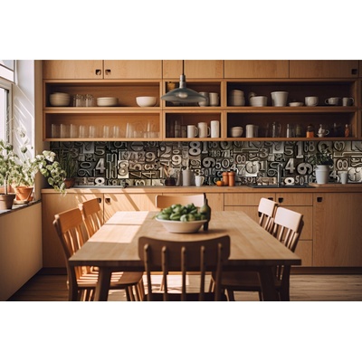 DIMEX ART Фототапет за кухня - числа 420 x 60 см