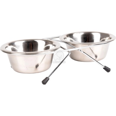 Flamingo Arjun дуо метални купички - сребрърни 2 x 380 мл