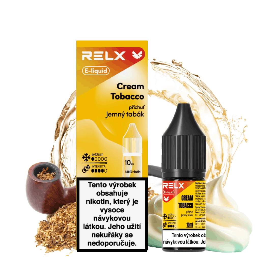 RELX Cream Tobacco 10 ml 18 mg od 189 Kč