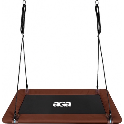 Aga Závěsný houpací obdelník 150x79 cm Hnědý