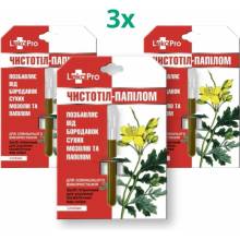 LekoPro Zvýhodnený set: Balzam "Čistoteľ" s lastovičníkom na otlaky, bradavice a papilómy 3 x 1,2 ml