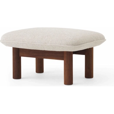 Audo Copenhagen Ottoman Brasilia, Moss 0011/walnut