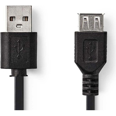 Nedis CCGP60010BK02 1x USB 2.0 A konektor - 1x USB 2.0 A zdířka, 0,2m