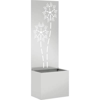 vidaXL Soukromí na zahradě Stříbrná 50 x 32 x 150 cm Pozinkovaná ocel