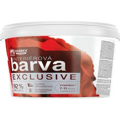 Den Braven Interiérová barva EXCLUSIVE 15 kg kbelík bílá - bělost min. 92%