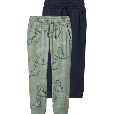 lupilu Chlapecké tepláky 2 kusy tmavě zelená modrá – Sleviste.cz