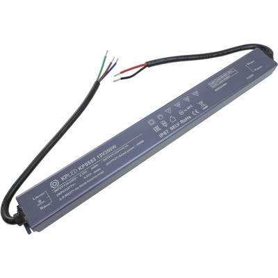 KPLED, 200W Spínaný napájecí zdroj pro LED, 12VDC, IP65, 230VAC, záruka 5 let