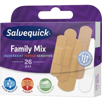 Salvequick Family Mix Sada rodinných náplastí 26 ks