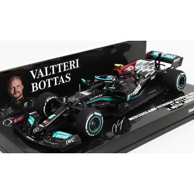 Minichamps Mercedes gp F1 W12 Mercedes M12 Eq Power+ Team Amg Petronas Motorsport Formula One N 77 3rd Bahrain Gp 2021 Valtteri Bottas Černá Zelená 1:43