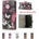 Huawei Ascend P6 Painted Wallet Кожен Калъф + Протектор