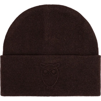 KnowledgeCotton Apparel Зимна шапка (beanie) Knowledgecotton apparel Embossed Owl DL Wool Beanie - Chocolate Torte - размер One Size (904-4953-0211)