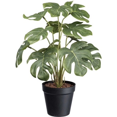 Umělá květina Spliphilodendron v květináči, 38cm