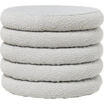 Somcasa Šedý bouclé taburet Harry 40 cm
