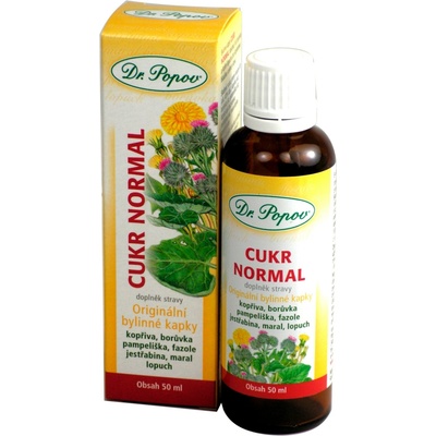 Dr. Popov Kapky bylinné Cukr normal 50 ml