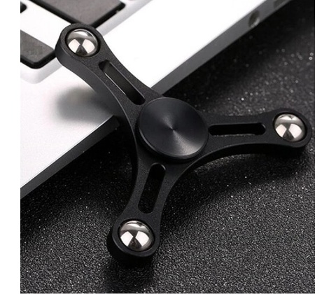 Fidget spinner KOVOVÝ černý