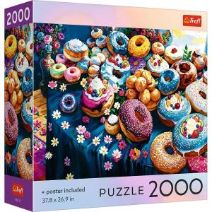 Trefl Пъзел Trefl от 2000 части - Цветни донъти (99311)