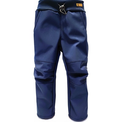Tommy's design softshellové kalhoty s fleecem tmavě modré