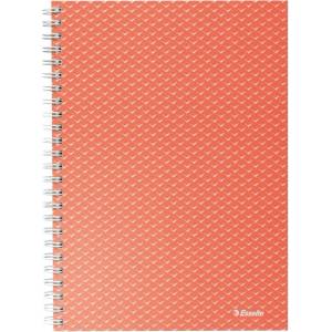 Esselte Цветна тетрадка със спирала "Breeze", A5, карирана, коралова (628468)