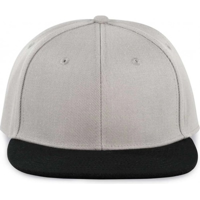 K-UP 6 panelová Snapback Great světle šedá černá